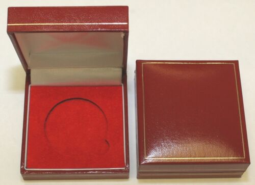 Red Padded Coin Cases To Hold Sovereign's, 1/2 Sovereigns, Crowns, Maundy etc - Picture 6 of 12