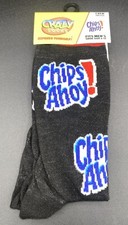 Crazy Socks Chips Ahoy Men s Crew Socks Shoe Size 6-12, New