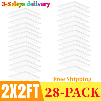 2x2 FT LED Flat Panel Troffer Light, 45W 5800LM Drop Ceiling Light, 5000K White