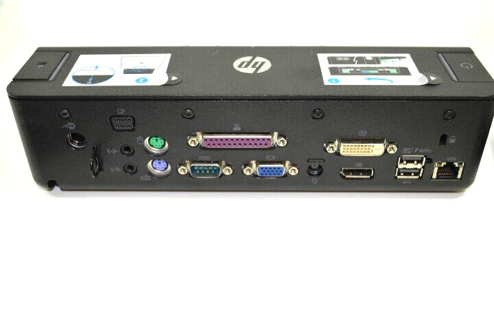 HP HSTNN-I11X Advanced Docking Station DisplayPort USB VGA DVI, OHNE Netzteil - Bild 2 von 3
