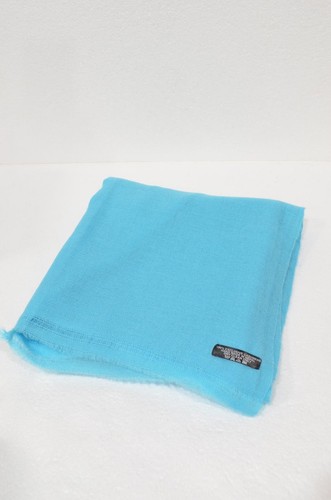 Cyan Cashmere Scarf Shawl Stole Wrap Throw Nepalese Handmade Pashmina - Bild 3 von 3