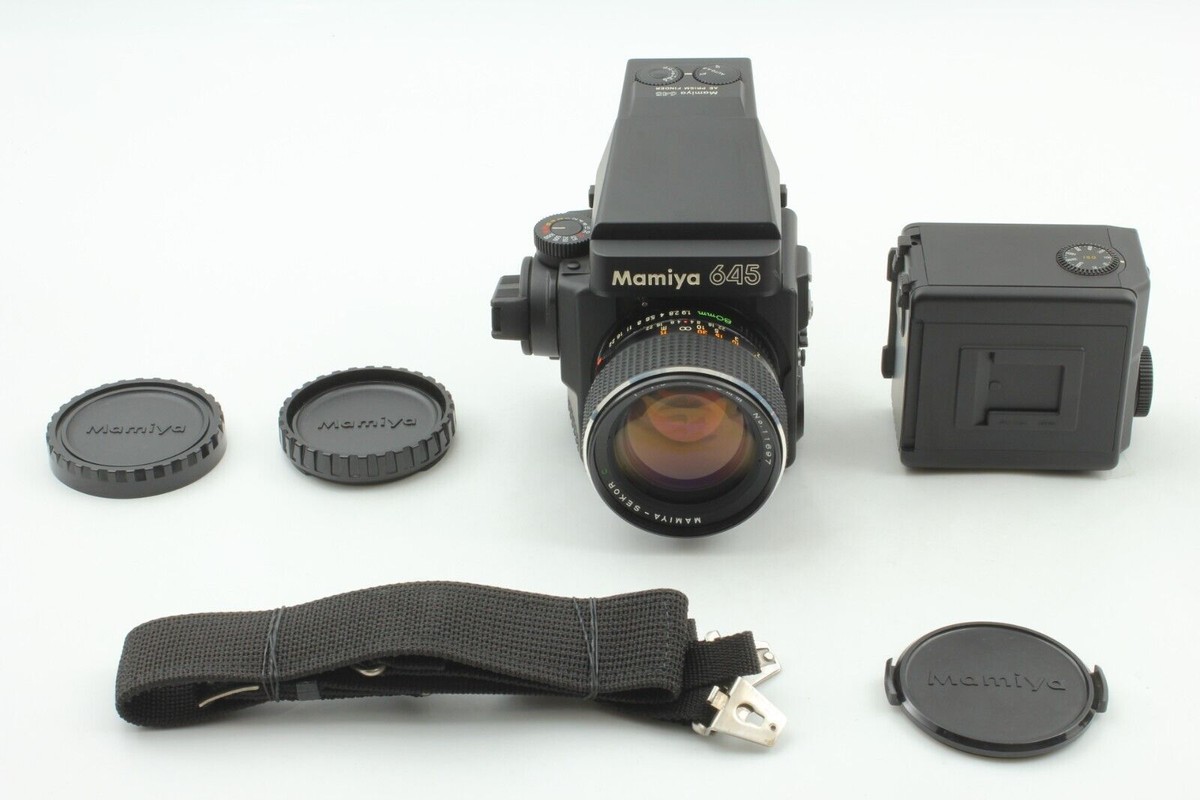 N MINT +Strap] Mamiya M645 Super AE Sekor C 80mm f/1.9 Lens 120