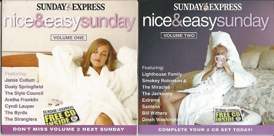 NICE & EASY SUNDAY - VARIOUS ARTISTS ~ 2 CD's -EXPRESS PROMO MUSIC CD