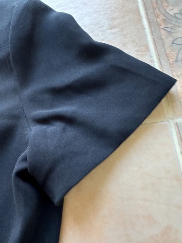 Vestido Liz Claiborne Garden Variedad Negro Cuello Chino Talla 12 - Imagen 7 de 8