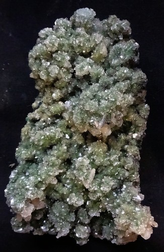AWESOME POINTED GREEN APOPHYLITE CRYSTALS W/ STILBITE BLEDS FORMATION MINERALS - Picture 2 of 3