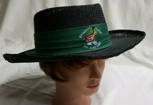 Lake Michigan Vtg Golf Straw Hat 