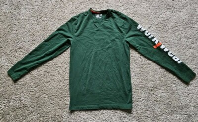 Helly Hansen WorkWear Green Long Sleeve T-Shirt Men's Size XS