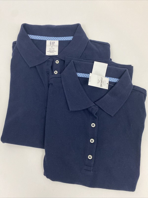 Gap Kids Girls Navy Polo Set Of 2 XXL (14-16)