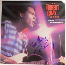 Robert Cray Signed False Accusations LP Album Cover JSA Authenticated