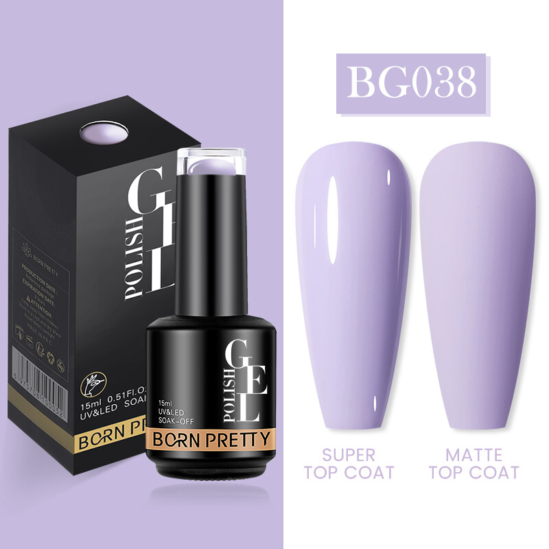 BORN PRETTY 15ml Nail Gel Polish Nude Pink Jelly Gel Glitter Soak Off Gel Nail - Zdjęcie 62 z 152