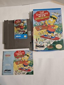 The Simpsons Bart vs. the Space Mutants (Nintendo NES 1991) Complete With Manual