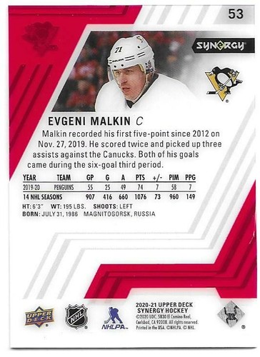 2020-21 Upper Deck Synergy Base Red Parallel "You Pick / Choose from list" - Picture 62 of 82