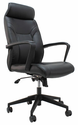 Poltrona per Ufficio Direzionale Presidenziale in Pelle Nera sedia