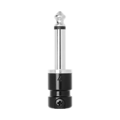 10 pcs - Squareplug SPS4BK Short Body 1/4'' (6.35mm) TS/Mono Plug, Black