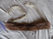 Catherine Parra Womens Winter Scarf 90 Inches long Pre Owned Faux fur