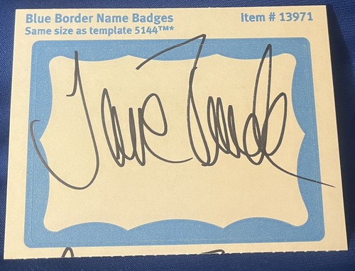 JANE FONDA SIGNED 3x4 SIGNATURE CARD AUTOGRAPH ACTRESS ACTIVIST TV & MOVIE - 第 1/1 張圖片