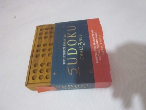 sudoku game in wooden piece and ad cover top see photos - Picture 8 of 14