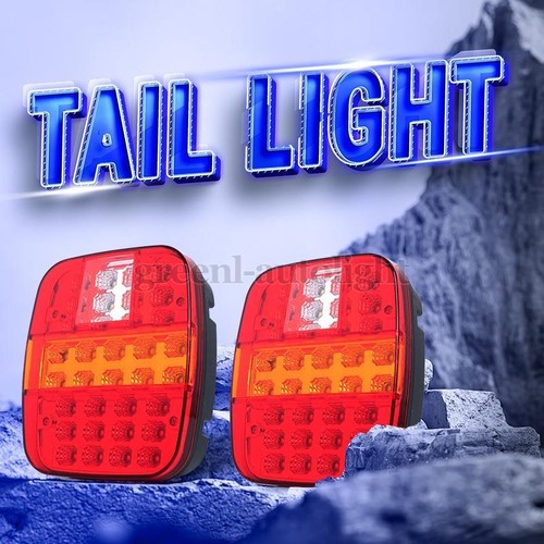 2x LED Tail Light Rear Brake Turn Signal Stop Reverse For Jeep Wrangler TJ CJ JK - Bild 2 von 8