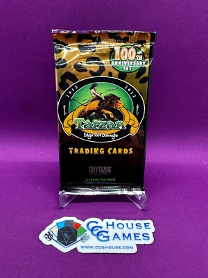 Cryptozoic Tarzan Trading Card Pack 5 Cards 100th Anniversary Set