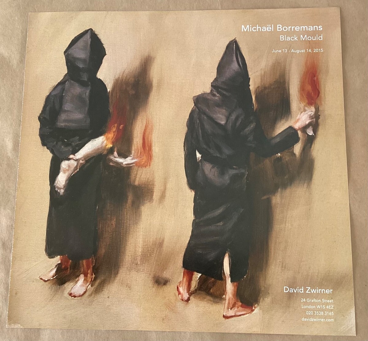 Michael Borremans at Zwirner gallery exhibition ad 2015 art show