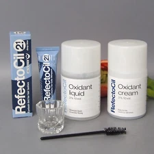 Refectocil Deep Blue Eyelash Eyebrow Professional Tint Kit -choose developer-