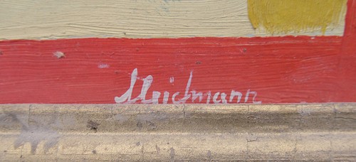 Bauhaus avant-garde oil painting expressionism abstraction signed Fleischmann? - Picture 6 of 13