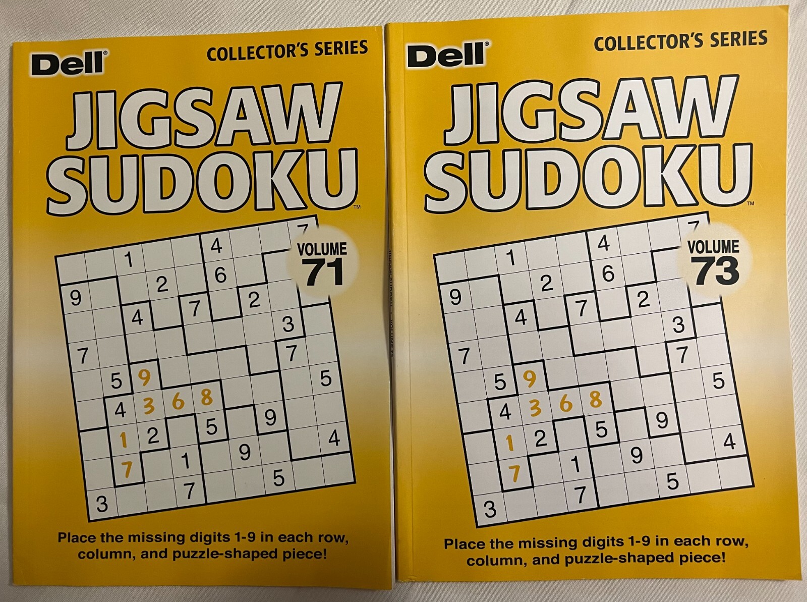 Lot of (2) Dell Selected Puzzles Jigsaw Sudoku *Volumes 71 & 73* eBay