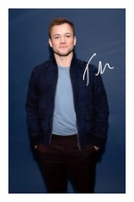 Taron Egerton Signed A4 Photo Print Autograph