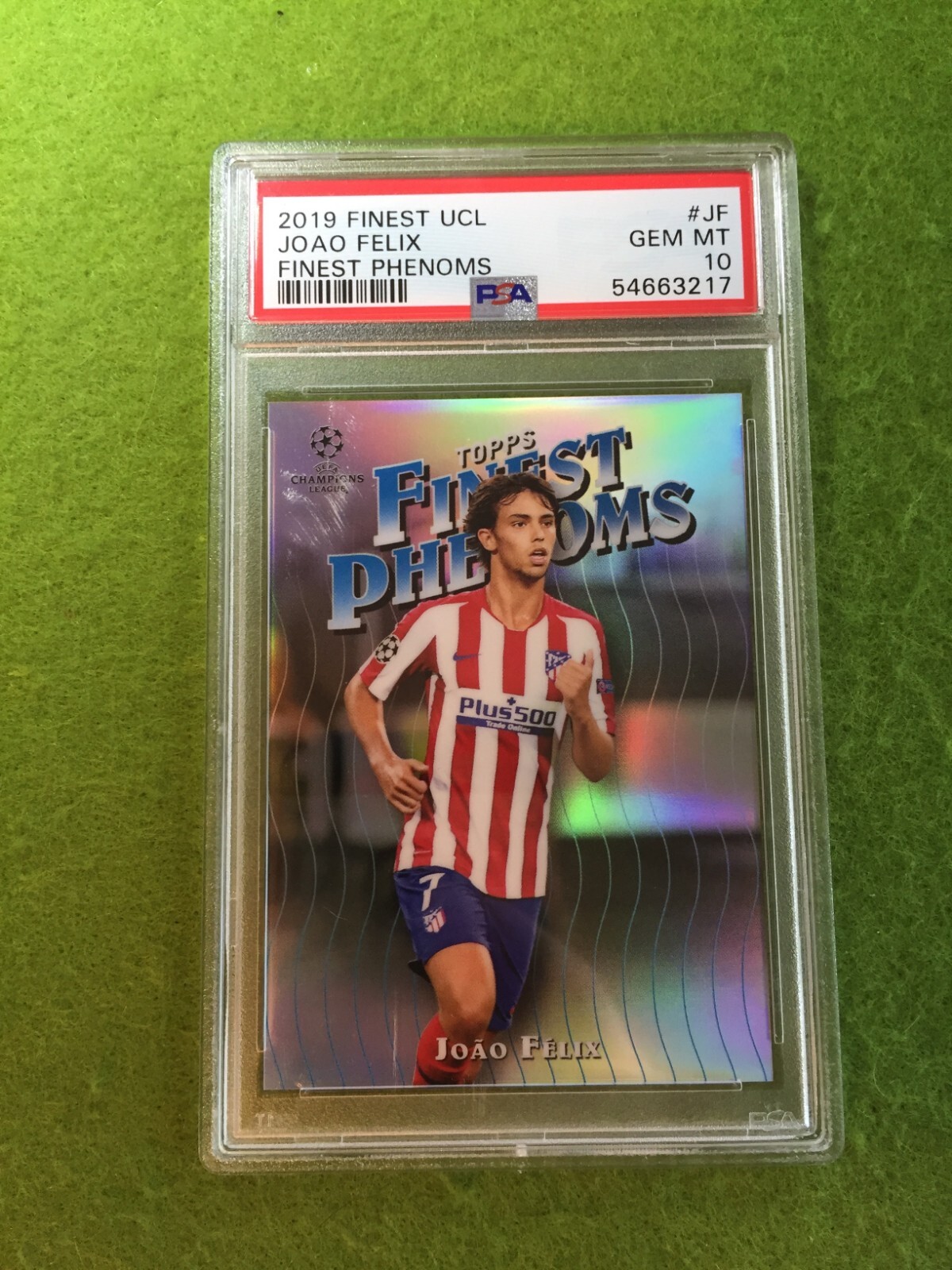 Joao Felix PSA 10 REFRACTOR CARD JERSEY #23 PORTUGAL 2019 Finest JOAO FELIX UCL view 21