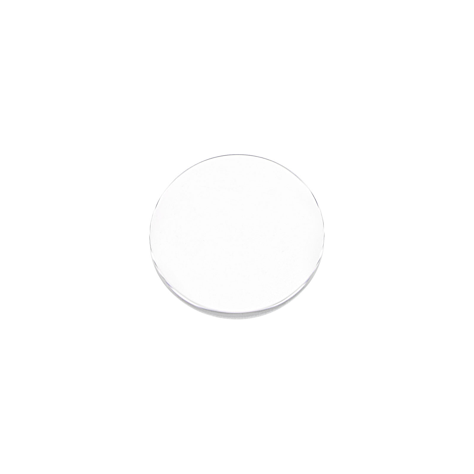 18mm Watch Glass Sapphire Crystal Lens, Round Flat 1mm Thick-Clear
