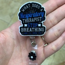 Respiratory Therapist Nurse Badge Holder/Reel ID Card Holder Medical Nurse RN