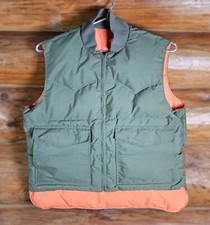 Vintage 70s Miller Stockman western wear Goose Down Vest Mens L XL USA