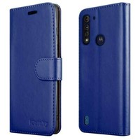 For Motorola Moto G8 Power, Lite Phone Case Leather Wallet Flip Stand View Cover