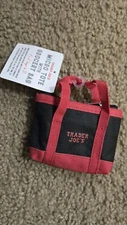 New Trader Joe's Red and Black Micro Tote Grocery Bag