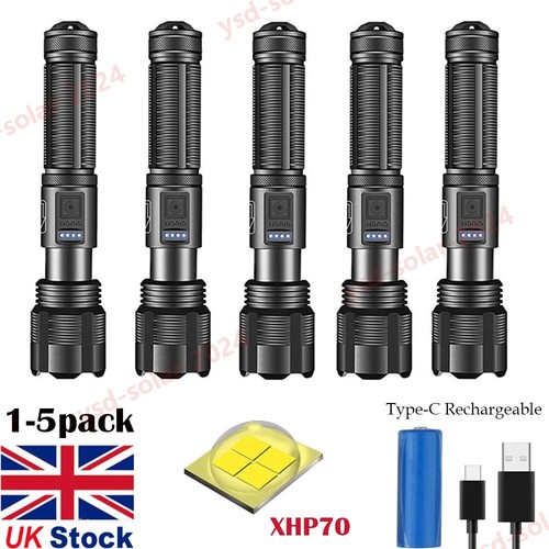 9900000LM LED Flashlight Powerful Torch Rechargeable Lamp Brightest Police Lamps - Picture 2 of 12