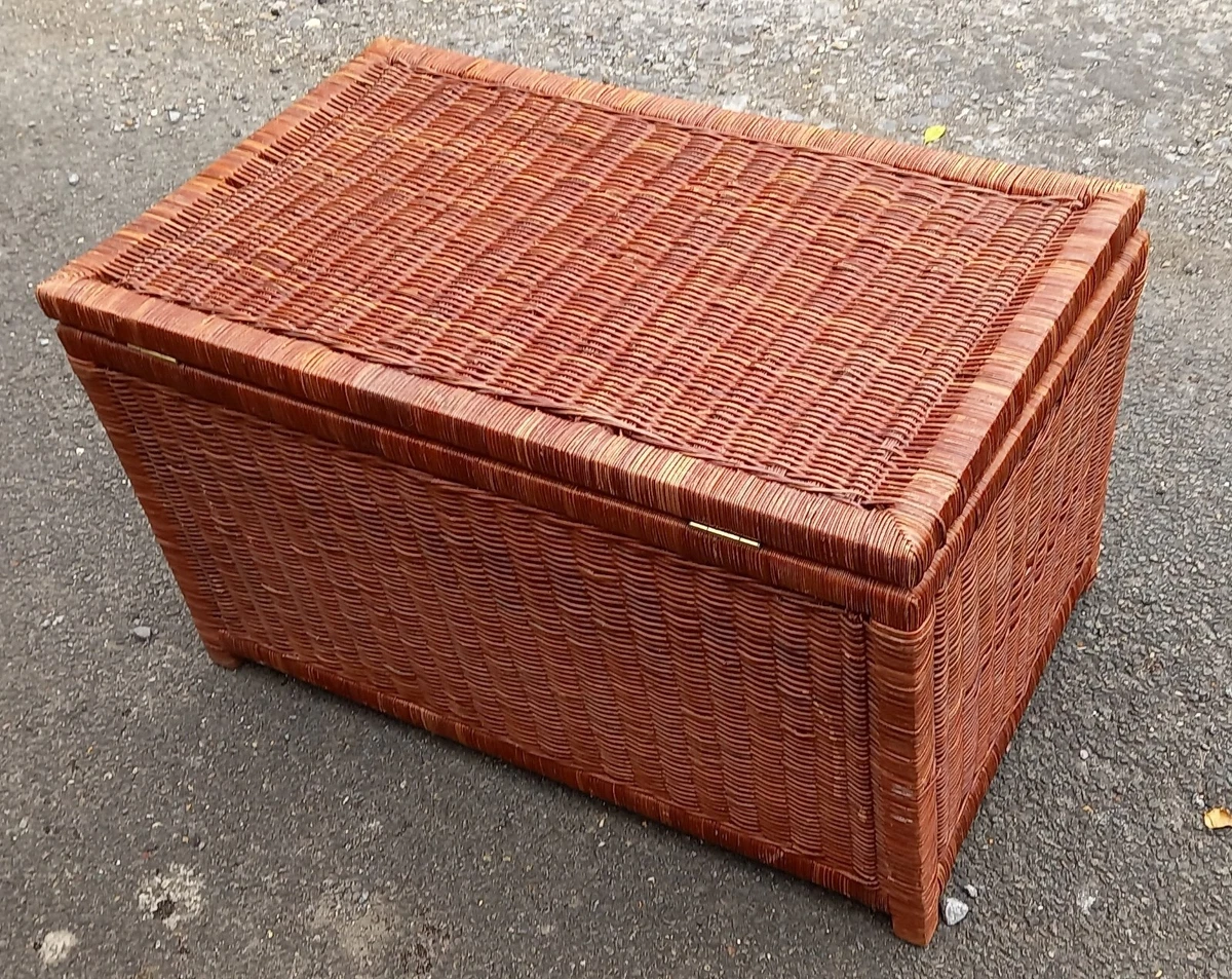 Wicker blanket box deals