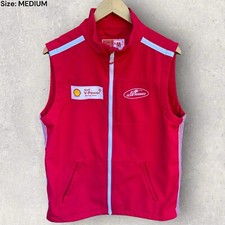SHELL RACING TEAM PENSKE SLEEVELESS RED VEST JACKET Size Medium