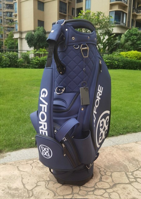 G FORE Caddy Bag Golf Bag Navy New with tags PU 4.7kg From