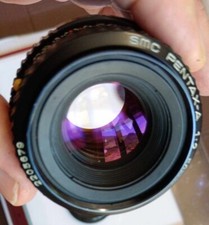 SMC PENTAX f  50 mm f  1 : 2   the 2 PROTECTIVE CAPS - PENTAX PLUG