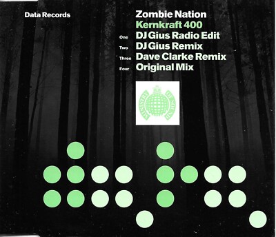ZOMBIE NATION Kernkraft 400 DJ GIUS DAVE CLARKE REMIXES & EDIT CD single SEALED
