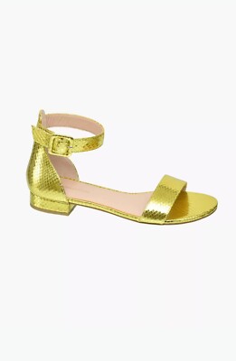 Star Collektion Rita Ora Sandalen Gelb Gold 37 Neu