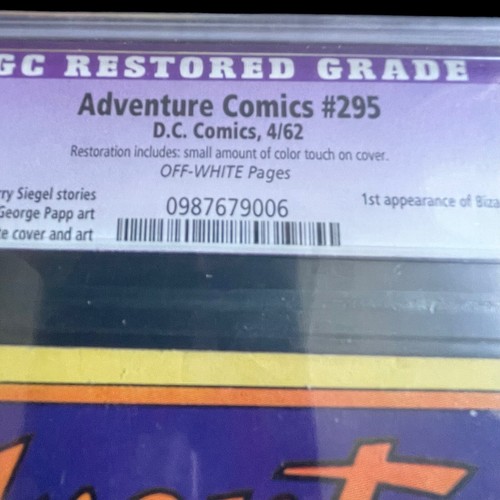 Adventure Comics #295 Restored CGC 9.0 OFWHT Pages 1st Appearance Bizzaro Titano - Picture 5 of 5