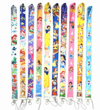 Lot Cartoon Princess Lanyard Key chain Phone Card Badge Holder L2