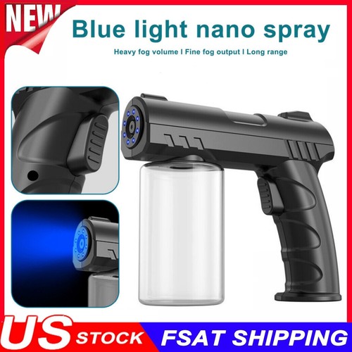 USB 280ML Wireless Blue Light Nano Steam Atomizer Fogger Disinfection Spray Guns