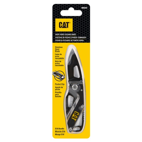 Cat 5-1/4 Inch Folding Skeleton Knife with Black Blade - 980265 - Picture 7 of 7