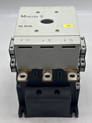  Moeller DIL M185 3-Phase Contactor 600V 225Amp W/Aux. Contacts 