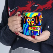 Pawfect Pet Mug Ceramic Mug 11oz Dog Art Coffee Cup Lover Gift Puppy Cute A5