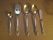 Oneida Ltd. Silversmiths BALLAD / COUNTRY LANE Silverplated 5 Piece Hostess Set