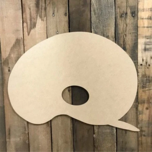 Wood Paint Palette Shape Unfinished Palette Shape Wooden Paint Palette Cutout