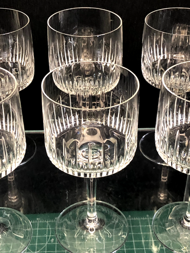 6x Weißweingläser Stengelgläser Kristallglas WMF Vintage Art Déco Carola - Bild 8 von 8